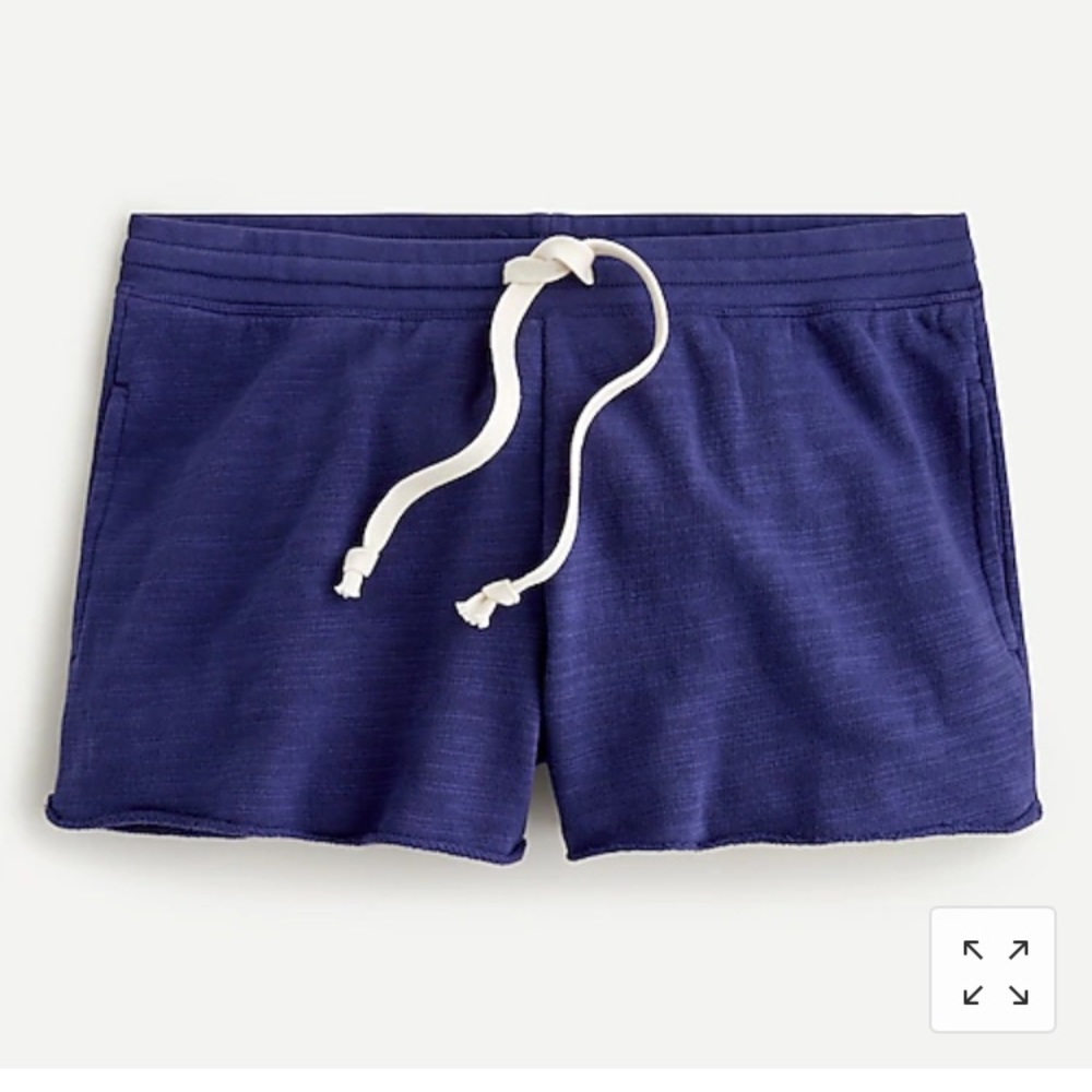 Jcrew vintage terry cotton shorts purple XS